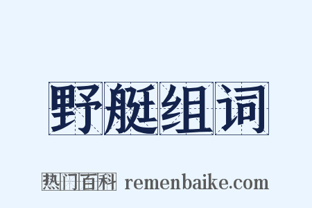 野艇组词是什么意思的图片